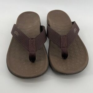 Vionic Men 7/Women 8 44 Wave Orthotic Sandals Flip Flops Brown Arch Support‎